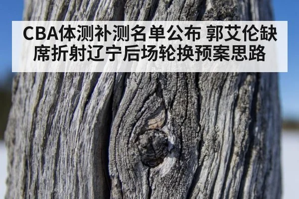 CBA体测补测名单公布 郭艾伦缺席折射辽宁后场轮换预案思路
